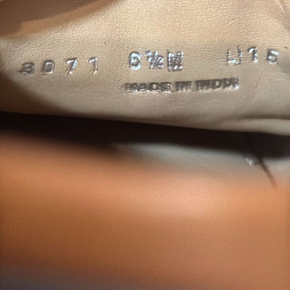 ROBERT ZUR SHELL LEATHER HALF LOAFER. S 5.5 - Picture 10 of 10